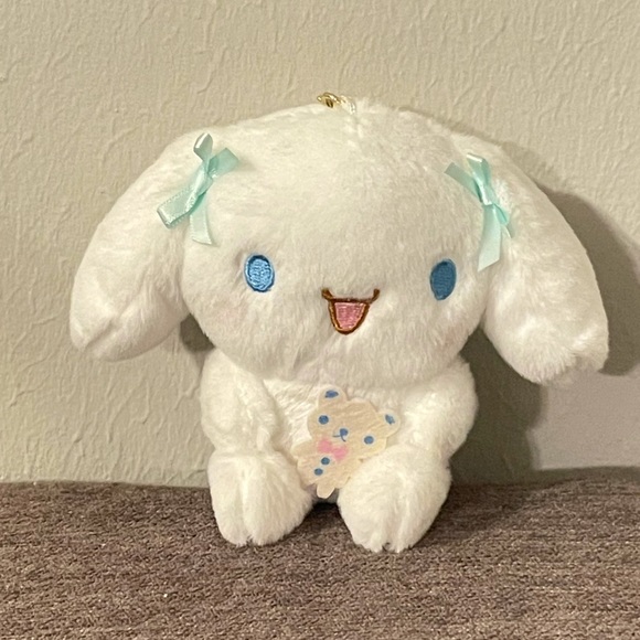 Mint Bows Cinnamoroll Plush Keychain (4.5”) - Picture 2 of 6